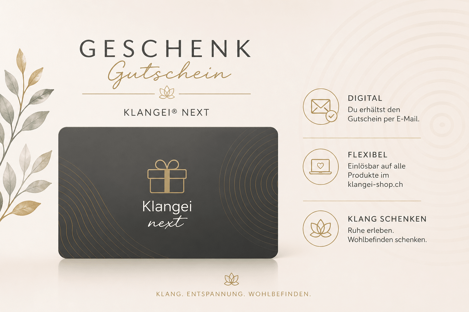 Gutscheinkarte Klangei® Next